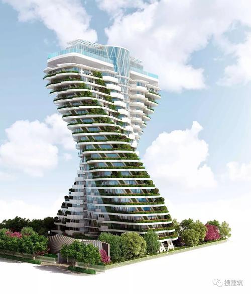 建筑内外共将种植4万余棵树木,并特别设计出"一户一树林庭园",在楼中